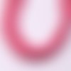 1 chapelet perles heishi  4mm en pâte polymère couleur vieux rose ~39cm