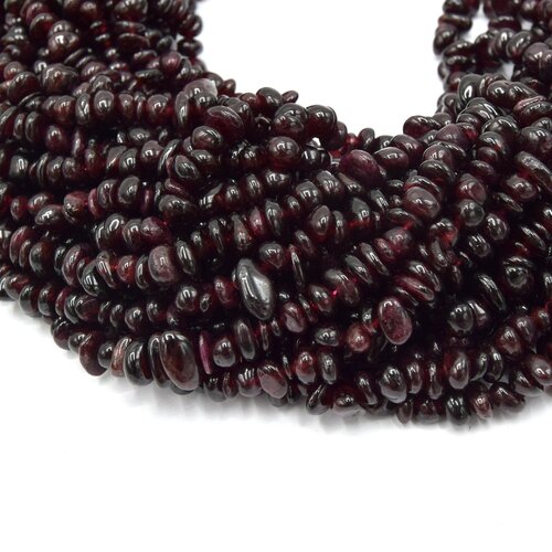 100 perles de grenat grade ab chips