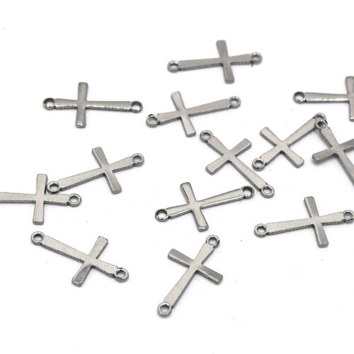 20 connecteurs croix en acier inoxydable 304