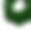 Perles de verre abaque à facettes vert opaque  6x4 mm  x 50 unités