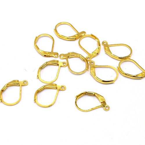 X20 petites dormeuses en laiton doré