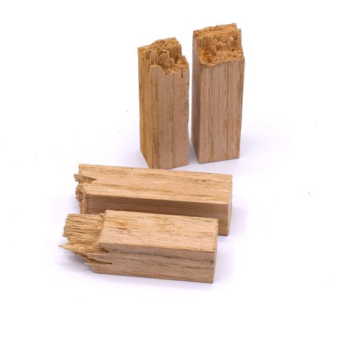 X6 morceaux de bois de châtaignier brisé 55mm, pour résine époxy diy, ..
