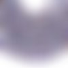 X10 perles en verre 10mm boule de noël violet imprimé étoile
