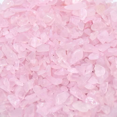 Minuscule puces quartz rose non percés, 2~8x2~4 mm, cristal de quartz, 50g ou 90g