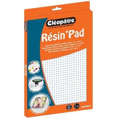 Resin'pad  le plan de travail en silicone pour la résine de la marque cléopâtre, résine époxy et uv