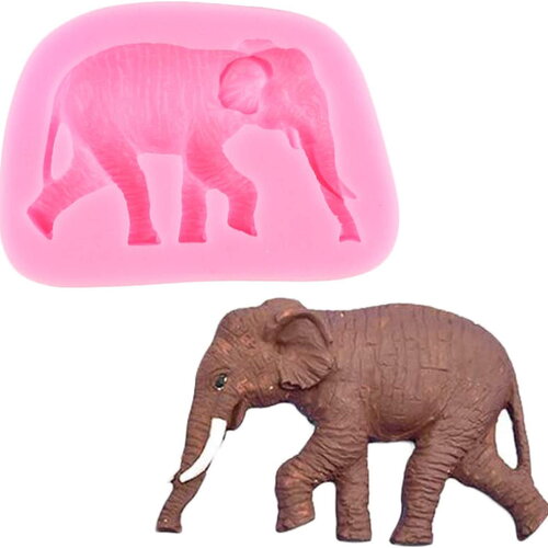 1 moule en silicone éléphant fabrication de forme en résine et pâte polymère