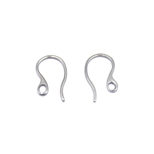 10 crochets d'oreilles en acier inoxydable 304
