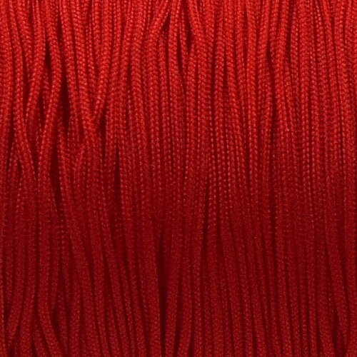 X20 mètres de cordons polyester rouge ou blanc 0.8 mm