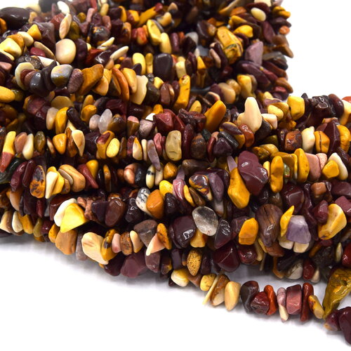 50 perles mokaite naturelles chips pierre de gemmes