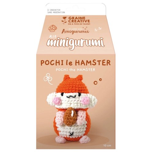 Kit complet crochet “pochi le hamster” – créez votre peluche adorable à faire soi-même