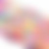 40 perles de coquille trocas naturel multicolore
