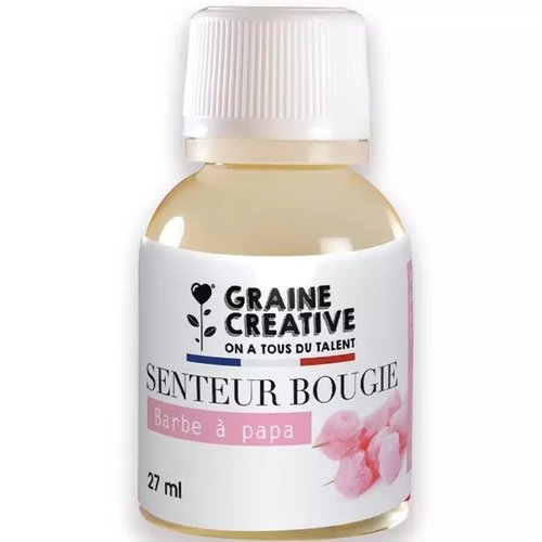 Parfum pour bougie barbe à papa 27 ml graine créative france