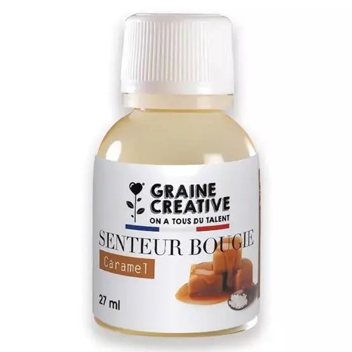 Parfum pour bougie caramel 27 ml graine créative france