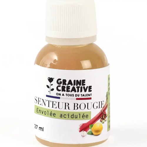 Parfum pour bougie rhubarbe citron 27 ml graine créative france
