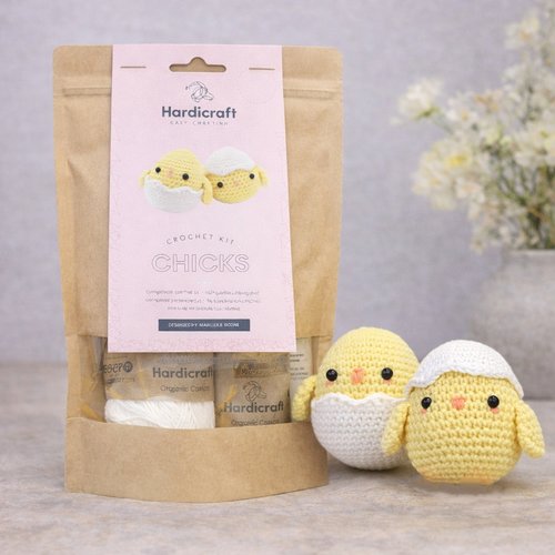 Kit crochet poussins diy – décoration de pâques bio
