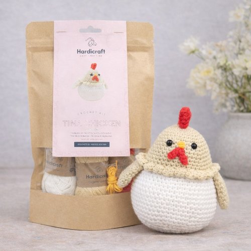 Kit crochet poulette diy – création de pâques en coton bio
