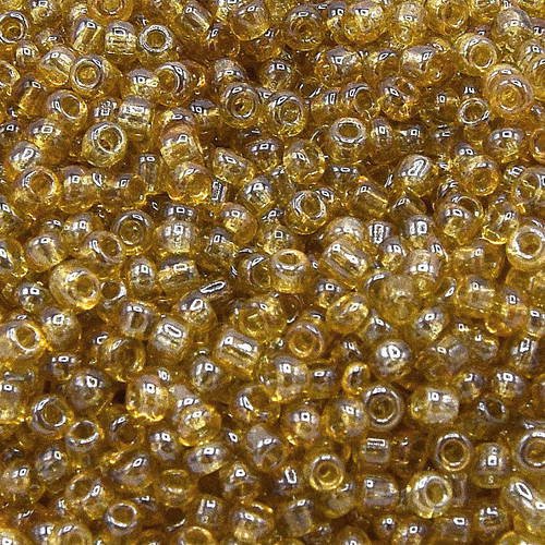 15g  perles de rocaille verre ronde 2mm  ambre doré pr017 