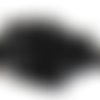 10 perles goutte à facettes noir  verre ref pfg201601 