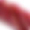 1 chapelet de perles facettes  verre toupie rouge ab 4mm 