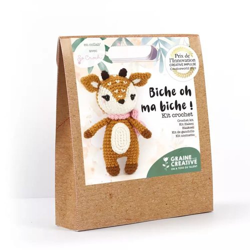 Kit crochet “biche” amigurumi – créez votre adorable doudou