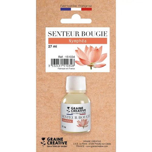 Parfum pour bougie nymphéa 27 ml - graine créative france