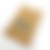 Boucles d'oreilles en laiton doré avec pendentifs *fait main*