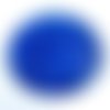 Cabochon rond résine facettes bleu 25mm