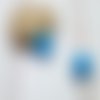 2 perles sonores 16mm couleur bleu création bolas de grossesse