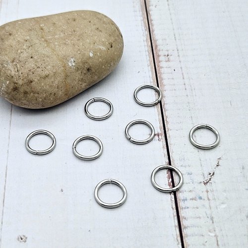 200 anneaux de jonction 10mm acier inoxydable