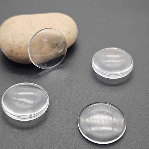 10 cabochons en verre 25mm