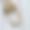 360 perles heishi brun sable blanc 6mm