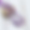 290 perles heishi tons lilas lavande blanc 6mm