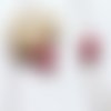 2 perles sonores 16mm couleur rouge indien création bolas de grossesse