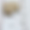 10 perles lentilles en silicone 12mm blanc