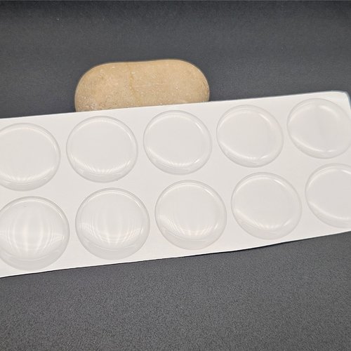 10 cabochons autocollants 25mm pour créations avec cabochons