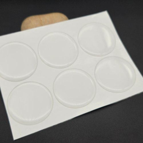 6 cabochons autocollants 40mm pour créations avec cabochons