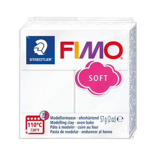 Pâte fimo soft 57g - blanc n 0