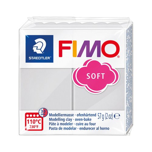 Pâte fimo soft 57g - gris dauphin n 80