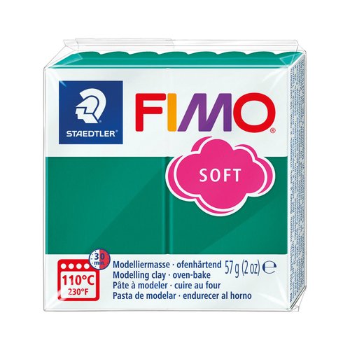 Pâte fimo soft 57g - emeraude n 56