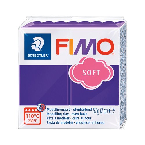 Pâte fimo soft 57g - prune n 63
