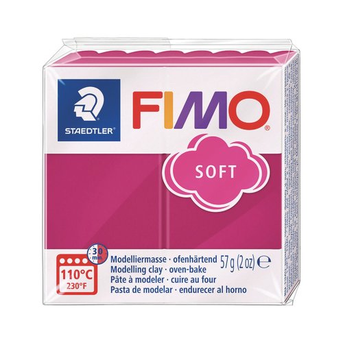 Pâte fimo soft 57g - fruits rouges givrés n t23