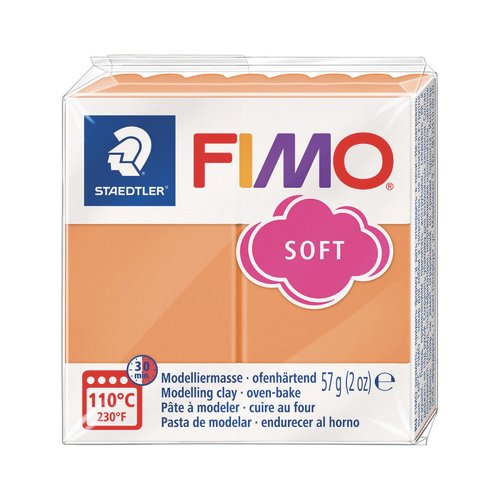 Pâte fimo soft 57g - sorbet papaye n t41