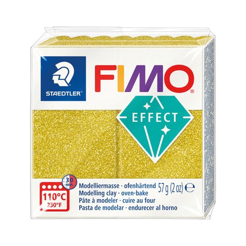 Pâte fimo effect pailleté 57g - or n 112