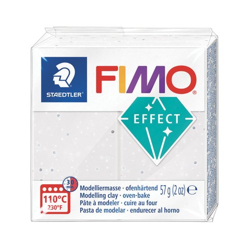 Pâte fimo effect pierre 57g - granit blanc n 003
