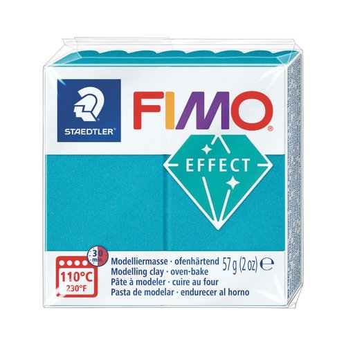 Pâte fimo effect métal 57g - turquoise n 36