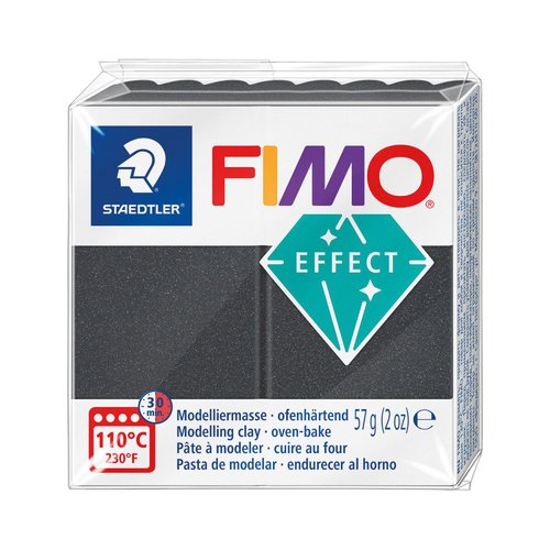 Pâte fimo effect métal 57g - gris acier n 91