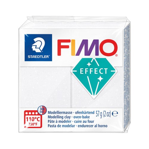 Pâte fimo effect galaxy 57g - blanc n 002