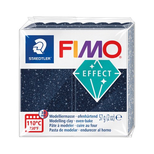 Pâte fimo effect galaxy 57g - bleu n 352