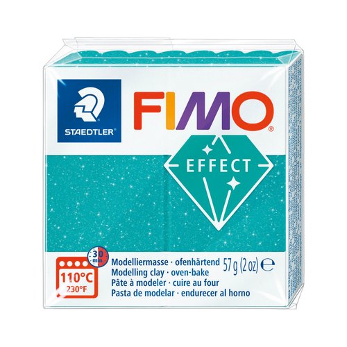 Pâte fimo effect galaxy 57g - turquoise n 392