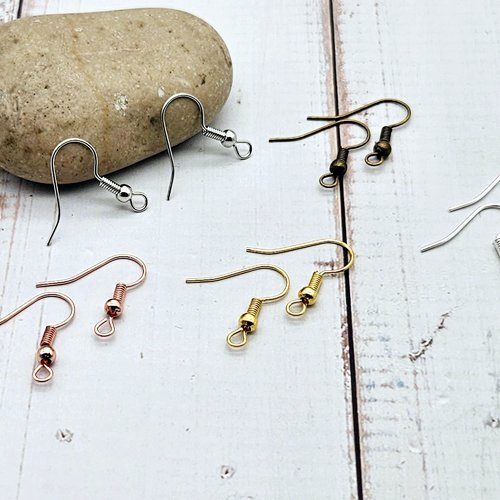 200 crochets d'oreilles 5 couleurs différentes